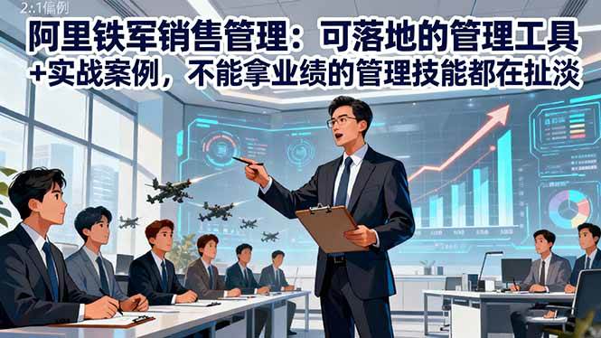 （16436期）阿里铁军销售管理：可落地的管理工具+实战案例，不能拿业绩的管理都在扯淡
