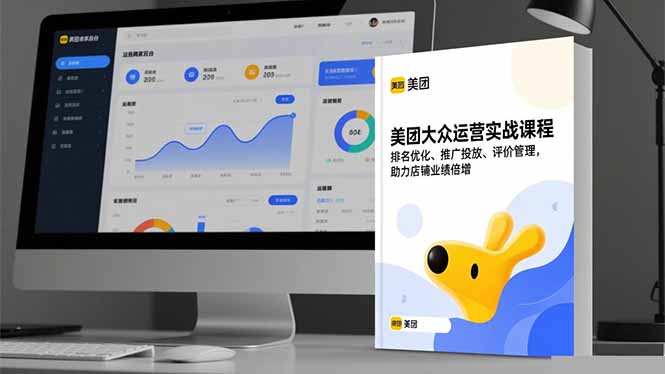 美团大众运营实战课程,排名优化、推广投放、评价管理,助力店铺业绩倍增